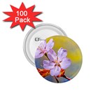 Sakura Flowers On Yellow 1.75  Buttons (100 pack)  Front