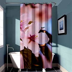 Three Sakura Flowers Shower Curtain 36  X 72  (stall)  by FunnyCow