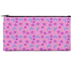 Pink Star Blue Hats Pencil Cases Front