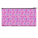 Pink Star Blue Hats Pencil Cases Back