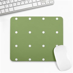 Olive Dots Large Mousepads by snowwhitegirl