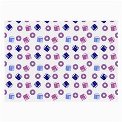 Milk And Donuts Large Glasses Cloth (2-side) by snowwhitegirl