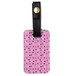 Pink Milk Hearts Luggage Tags (One Side)  Front