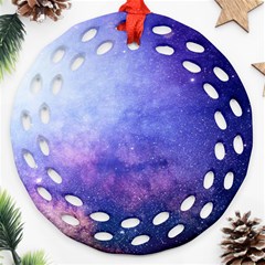 Galaxy Round Filigree Ornament (two Sides) by snowwhitegirl