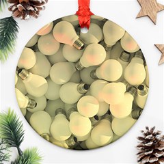 Bulbs Round Ornament (two Sides) by snowwhitegirl