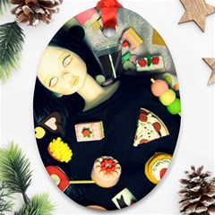 Food Oval Ornament (two Sides) by snowwhitegirl