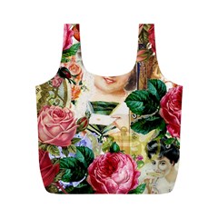 Little Girl Victorian Collage Full Print Recycle Bag (m) by snowwhitegirl