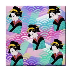 Japanese Abstract Tile Coasters by snowwhitegirl