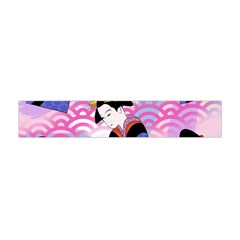 Japanese Abstract Blue Flano Scarf (mini) by snowwhitegirl