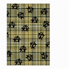 Yellow Plaid Anarchy Small Garden Flag (two Sides) by snowwhitegirl