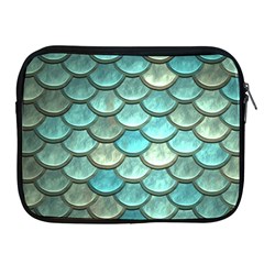 Aqua Mermaid Scale Apple Ipad 2/3/4 Zipper Cases by snowwhitegirl