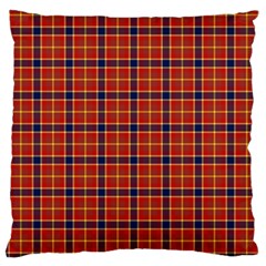 Red Yellow Plaid Standard Flano Cushion Case (two Sides) by snowwhitegirl