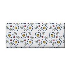 Eggs White Hand Towel by snowwhitegirl