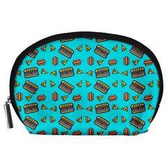 Fast Food Blue Accessory Pouch (large) by snowwhitegirl