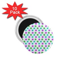 Eye Dots Green Violet 1 75  Magnets (10 Pack)  by snowwhitegirl