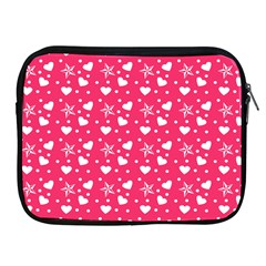 Hearts And Star Dot Pink Apple Ipad 2/3/4 Zipper Cases by snowwhitegirl