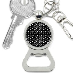 Hearts And Star Dot Black Bottle Opener Key Chains by snowwhitegirl