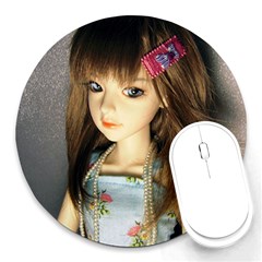 Mary Round Mousepads by snowwhitegirl