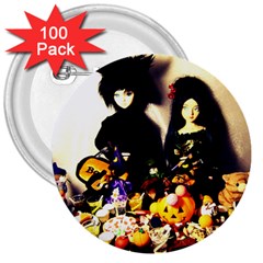 Old Halloween Photo 3  Buttons (100 Pack)  by snowwhitegirl