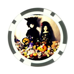 Old Halloween Photo Poker Chip Card Guard by snowwhitegirl