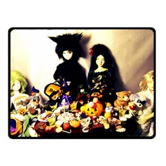 Old Halloween Photo Double Sided Fleece Blanket (small)  by snowwhitegirl