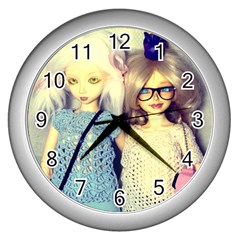  Wall Clock (silver) by snowwhitegirl