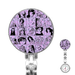 Lilac Yearbook 2 Stainless Steel Nurses Watch by snowwhitegirl