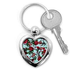 Light Blue Rose Vampire Key Chains (heart)  by snowwhitegirl