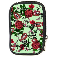 Green Rose Vampire Compact Camera Leather Case by snowwhitegirl