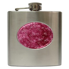 Heart Pattern Hip Flask (6 Oz) by snowwhitegirl