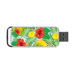 Orange Tropics Blue Portable Usb Flash (one Side) by snowwhitegirl