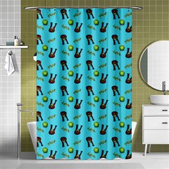 School Girl Pattern Blue Shower Curtain 48  X 72  (small)  by snowwhitegirl