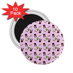 School Girl Pattern Pink 2 25  Magnets (10 Pack)  by snowwhitegirl