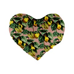 Fruit Branches Standard 16  Premium Heart Shape Cushions by snowwhitegirl