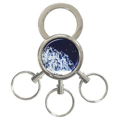 Blue Waves Sea 3-ring Key Chains by snowwhitegirl