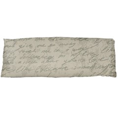 Handwritten Letter 2 Body Pillow Case (dakimakura) by vintage2030