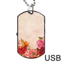 Flower 1646045 1920 Dog Tag Usb Flash (one Side) by vintage2030