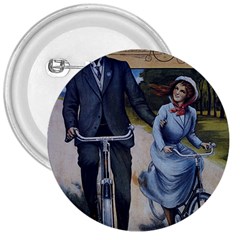 Couple On Bicycle 3  Buttons by vintage2030