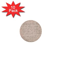 Letter 1  Mini Buttons (10 Pack)  by vintage2030