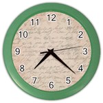 Letter Color Wall Clock Front