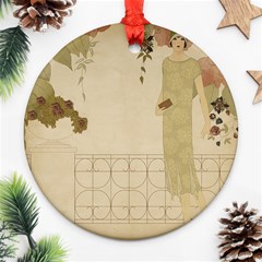 Twenties Girl Ornament (round) by vintage2030