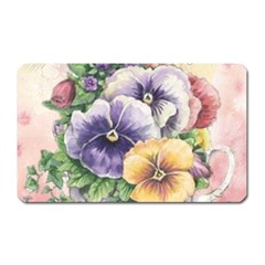 Lowers Pansy Magnet (rectangular) by vintage2030