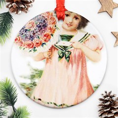 Girl 1731727 1920 Ornament (round) by vintage2030