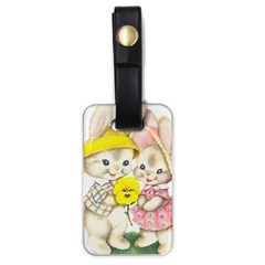 Rabbits 1731749 1920 Luggage Tags (one Side)  by vintage2030