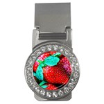 Red Strawberries Money Clips (CZ)  Front