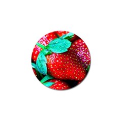 Red Strawberries Golf Ball Marker (4 Pack) by FunnyCow