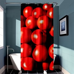 Pile Of Red Tomatoes Shower Curtain 36  X 72  (stall)  by FunnyCow