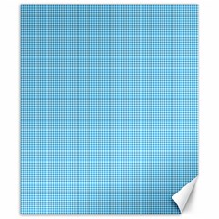 Oktoberfest Bavarian Blue Mini Houndstooth Check Canvas 8  X 10  by PodArtist