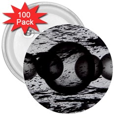 Yin 3  Buttons (100 Pack)  by WILLBIRDWELL