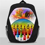 African American Women Backpack Bag Front